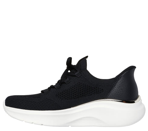 Pantofi sport, dama, SKECHERS SLIP-INS BOBS B LOVE TRUE DELIGHT 117617-BBK negru, textil